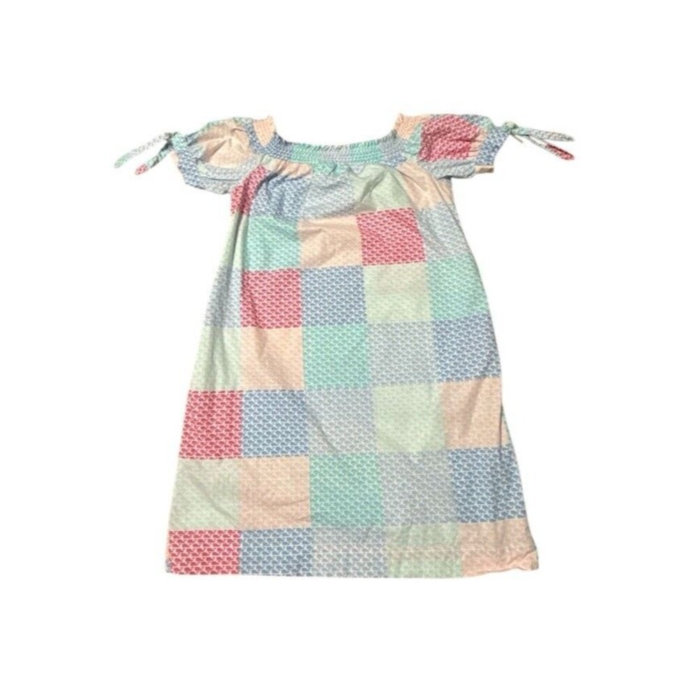 Vineyard Vines for Target Whale Patchwork Off the Shoulder Mini Dress Size XS
